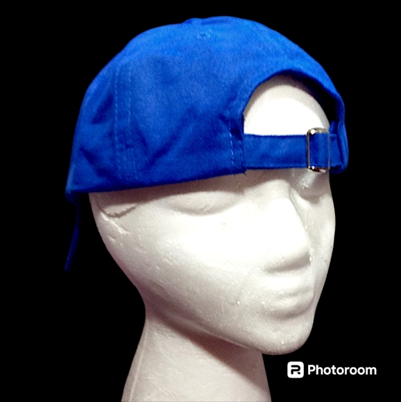 NWOT, Healthy Ones Adjustable Buckle Hats - Blue and Yellow, OS - Picture 9 of 12